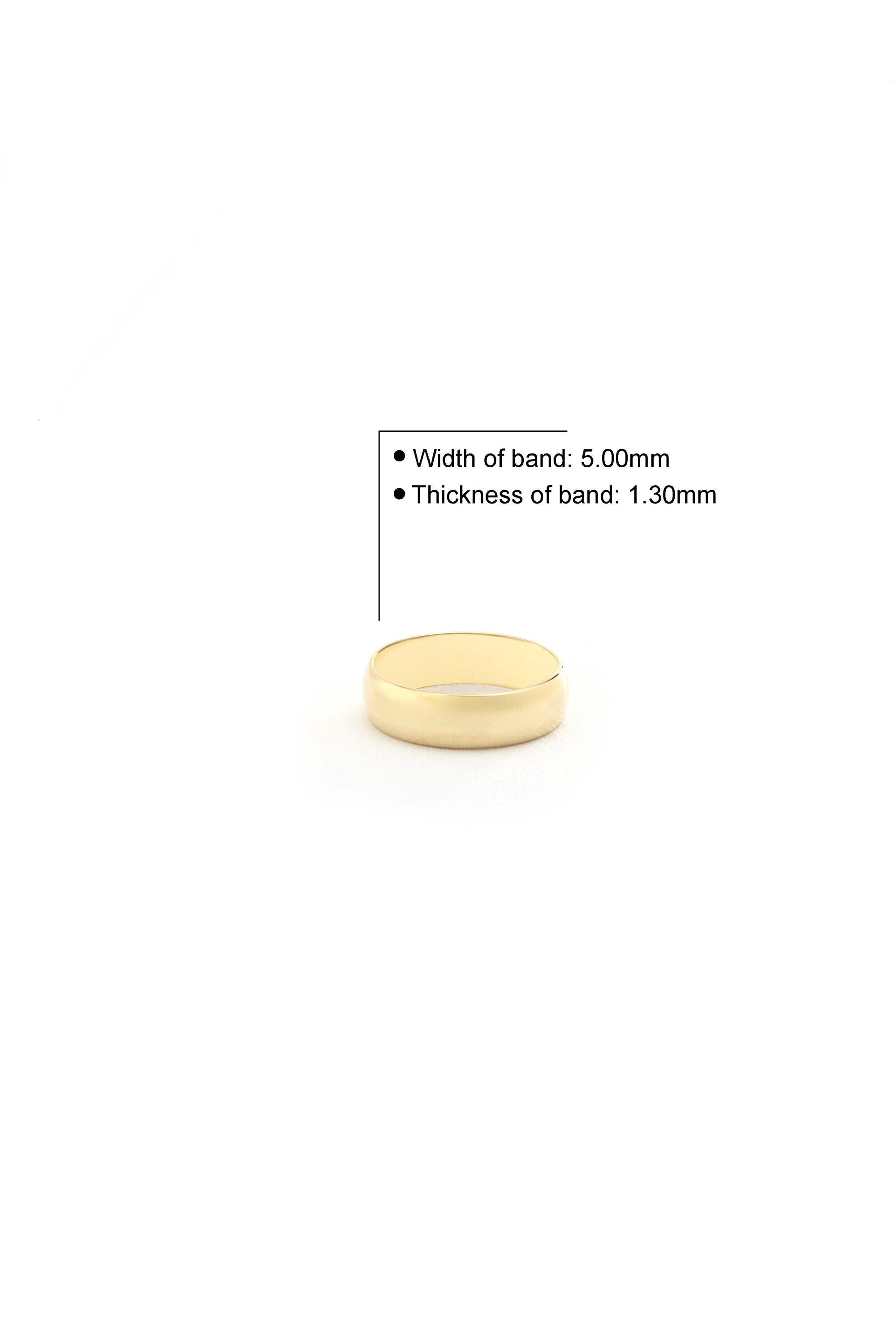 14K Solid Gold Graduated Stackable Ring
