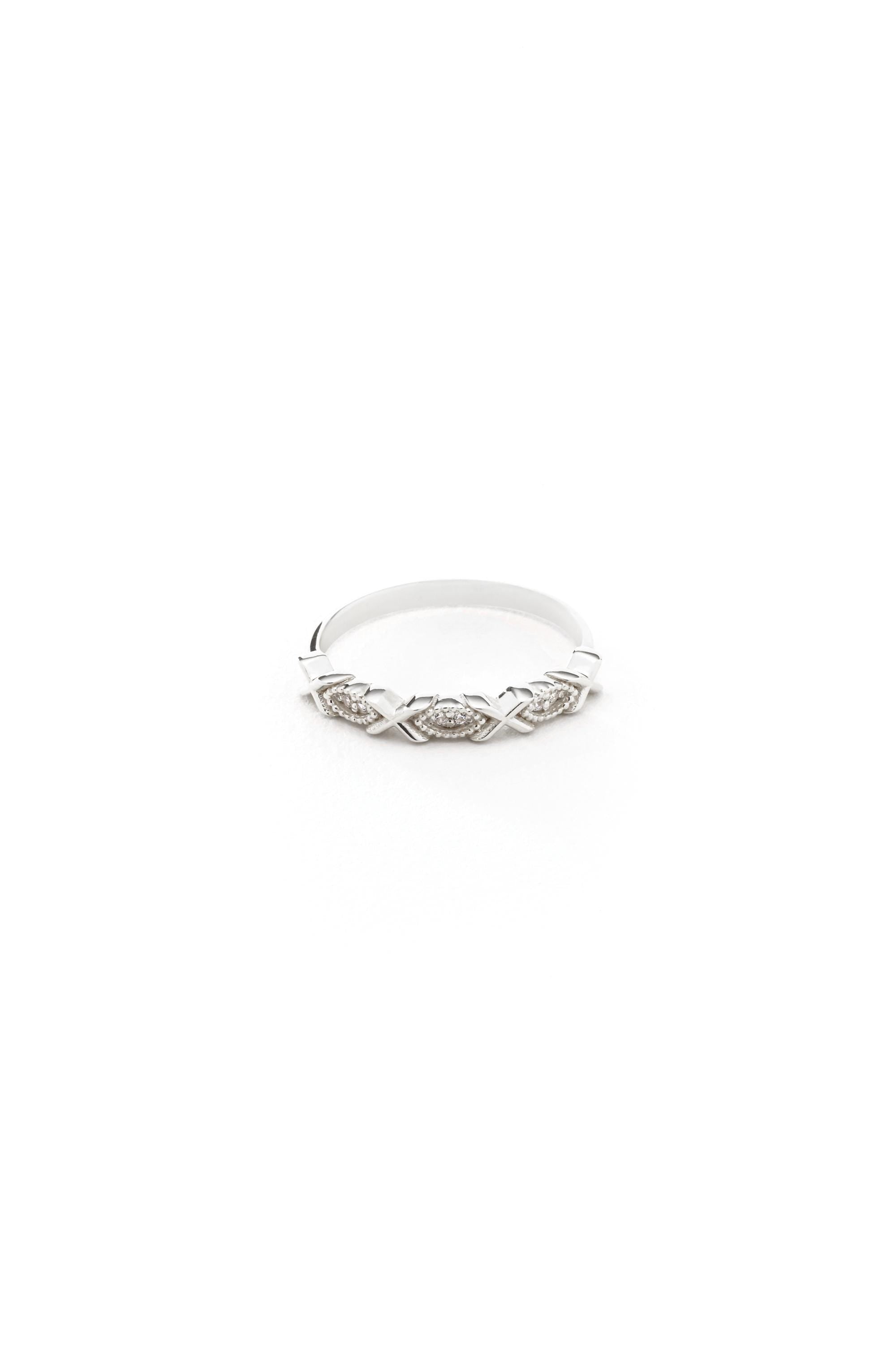 14K Solid Gold XOXO Ring
