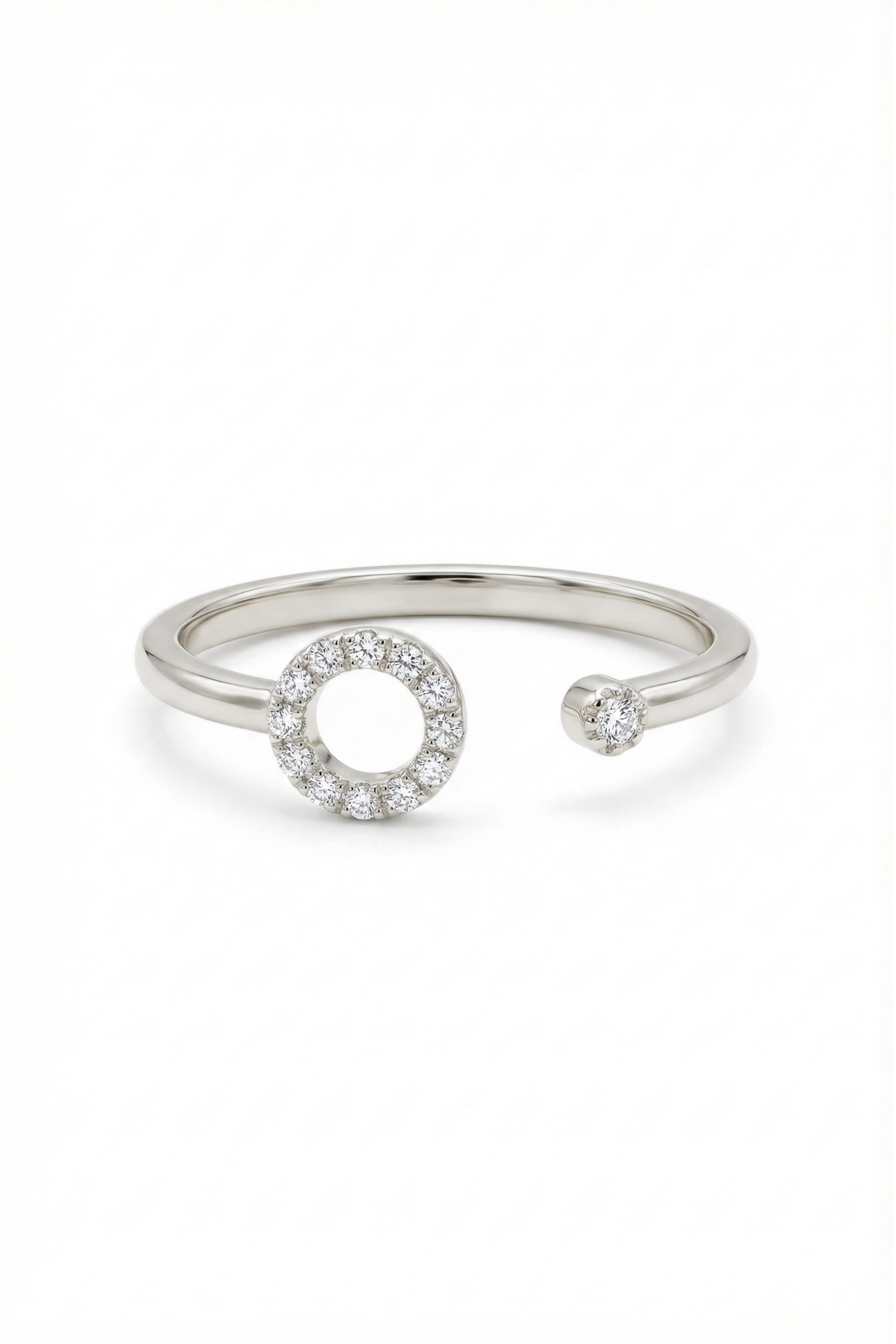14k Gold Infinity Circle Ring
