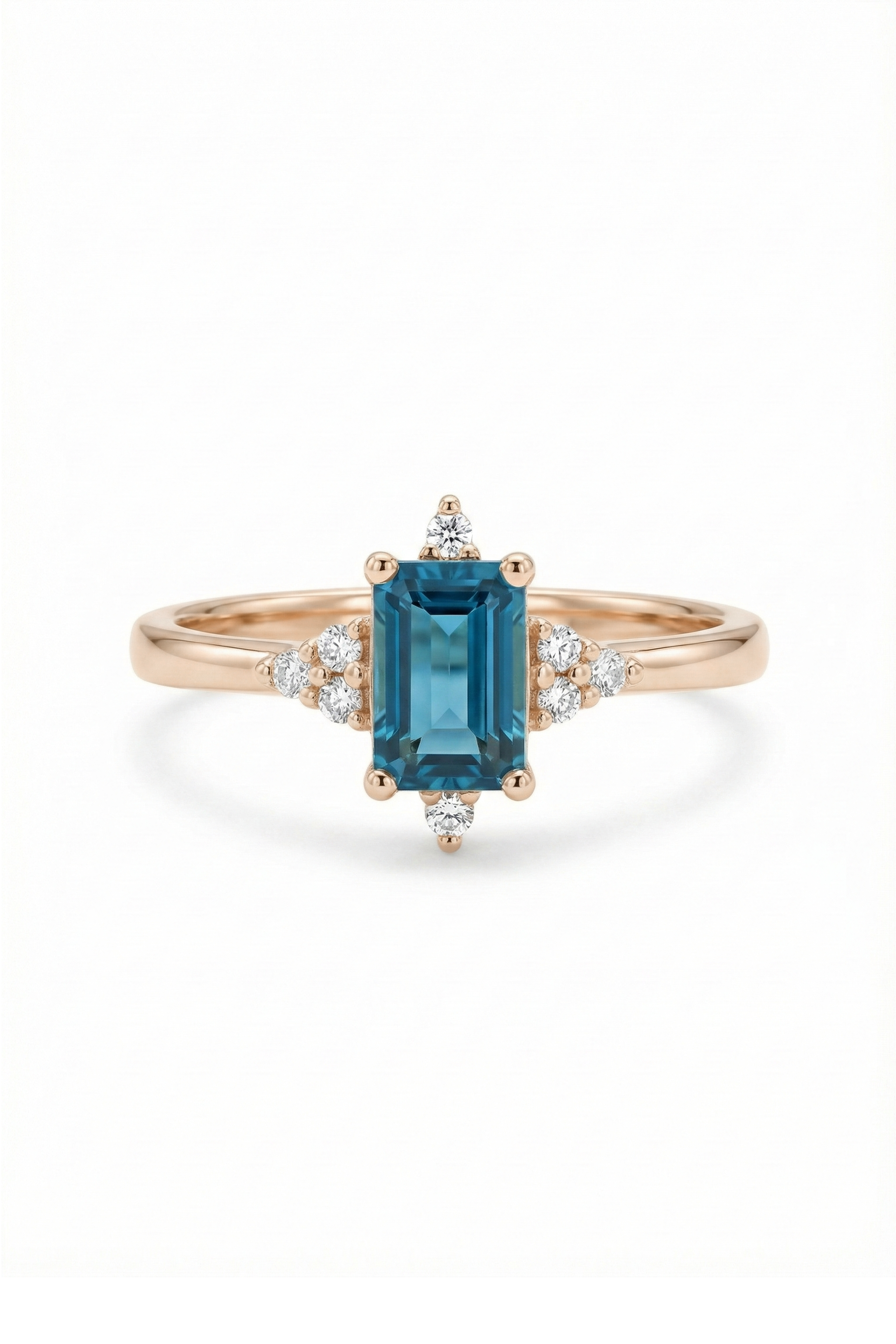 14k Gold Exquisite London Topaz Ring