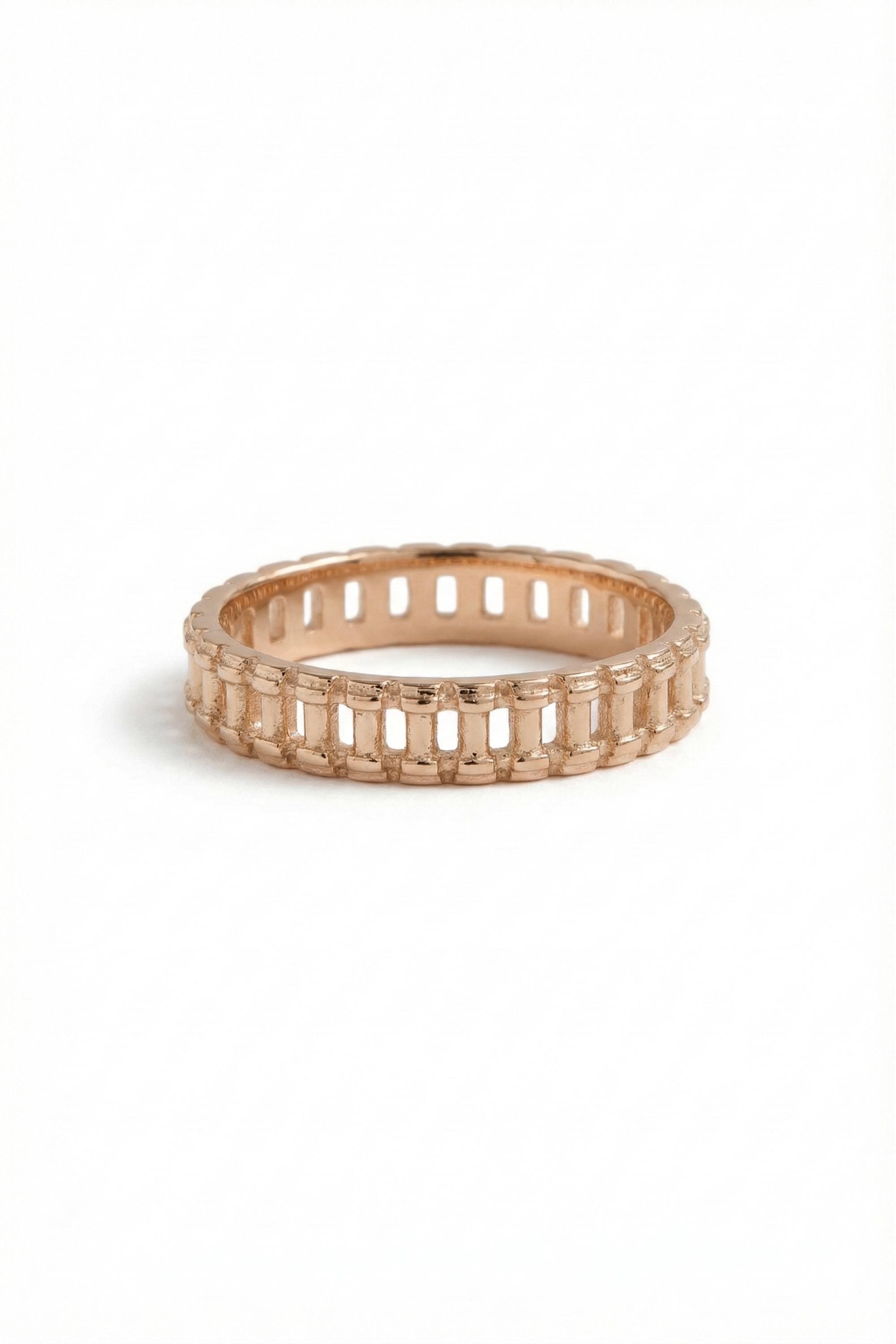 14K Gold Openwork Band Ring