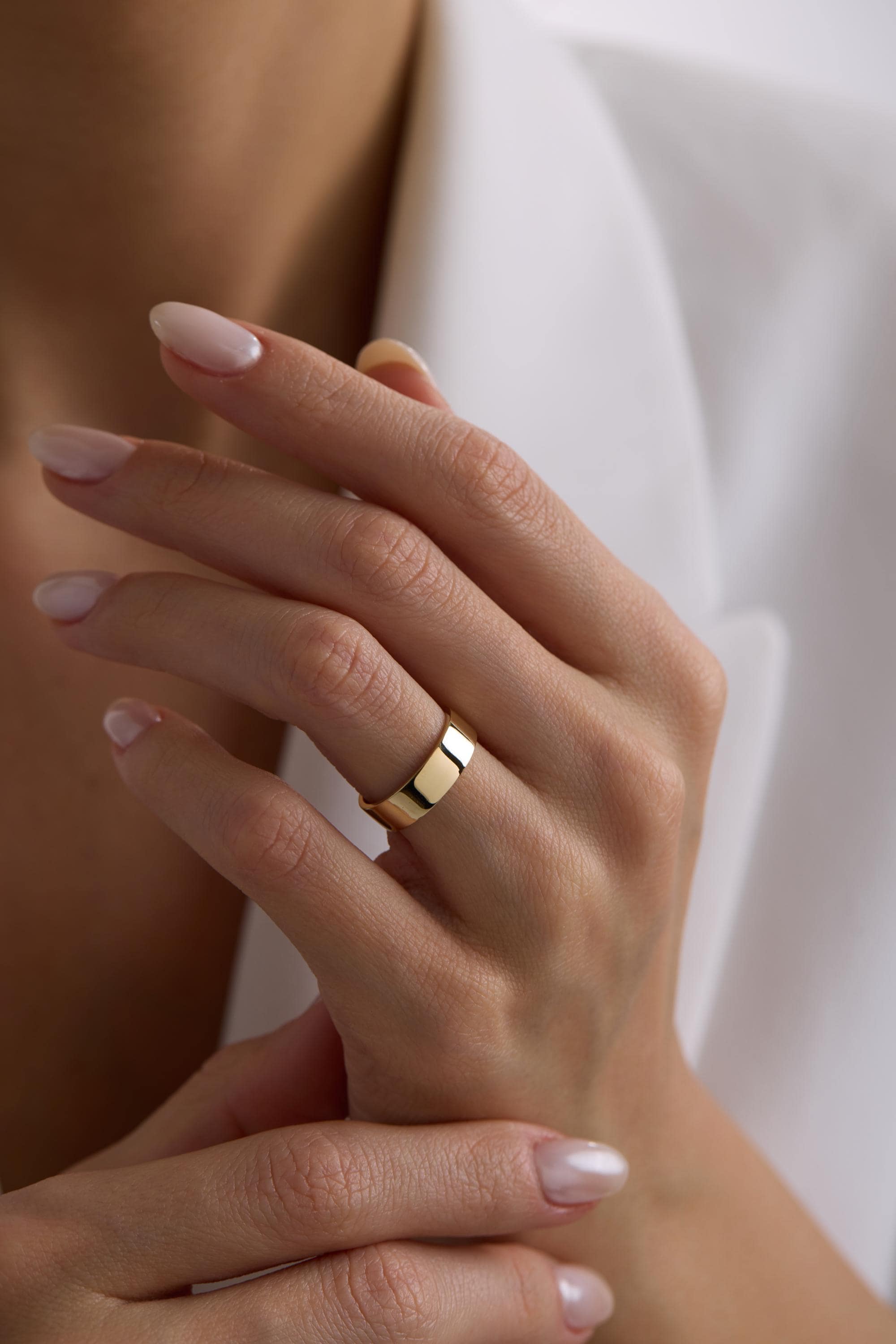14K Solid Gold Band Ring