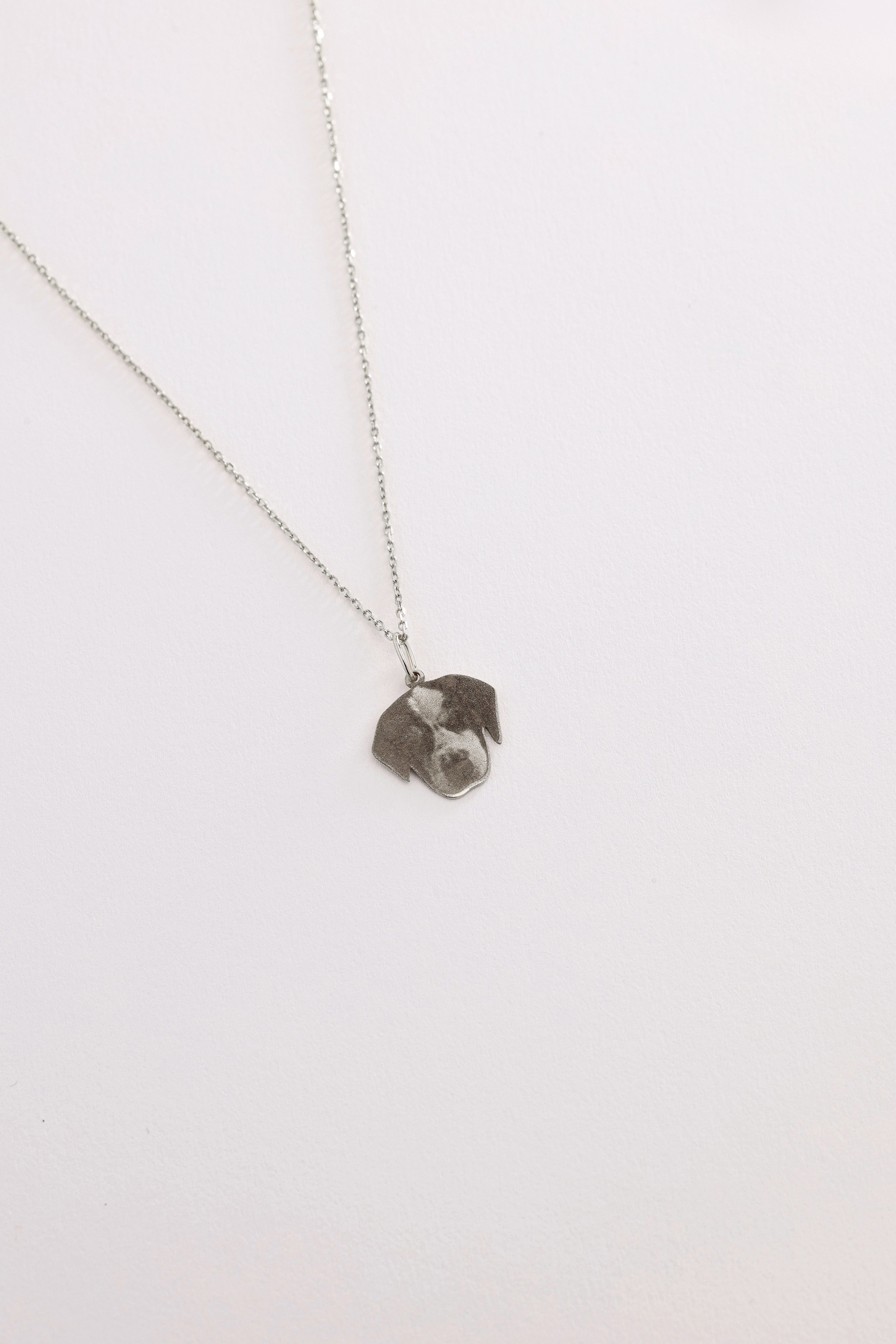 14k Gold Puppy Charm Necklace