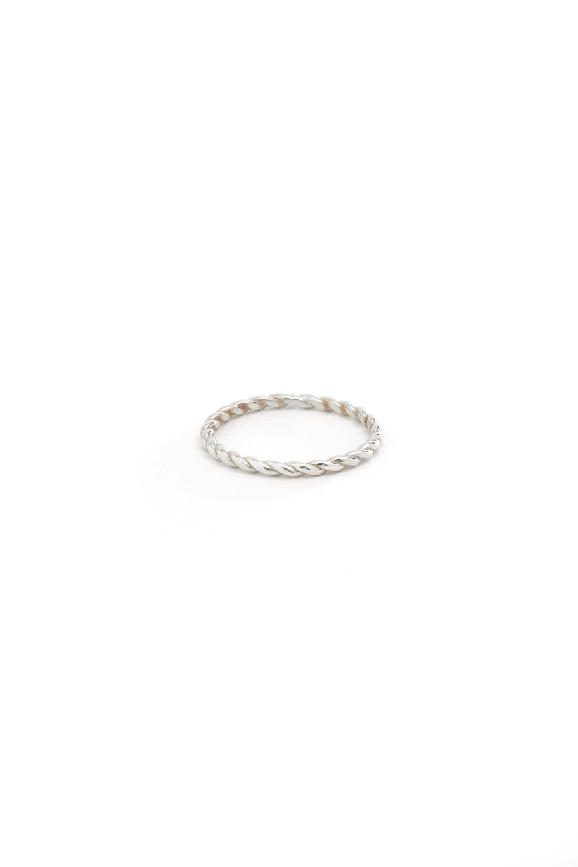 14K Solid Gold Twisted Rope Ring