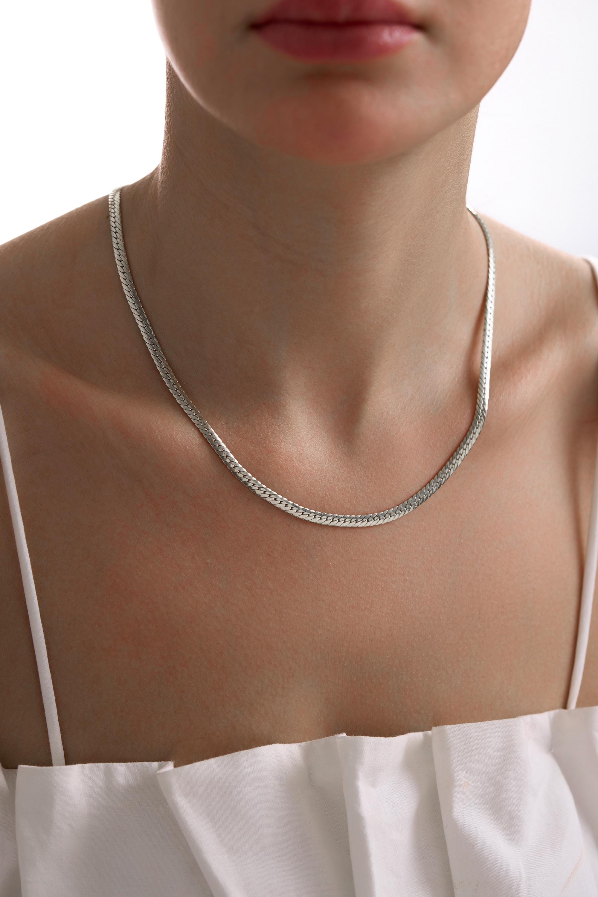 14K Gold Snake Necklace