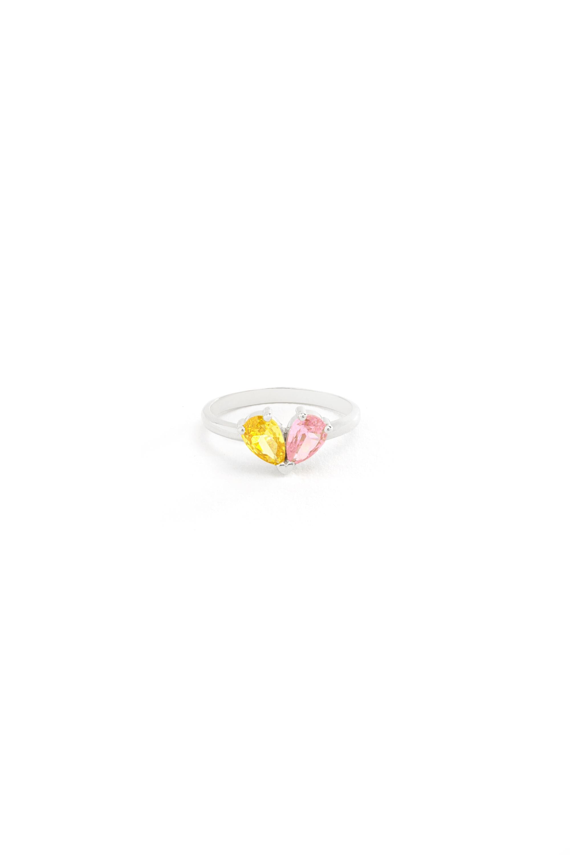14K Gold Dual Pear Toi Et Moi Ring