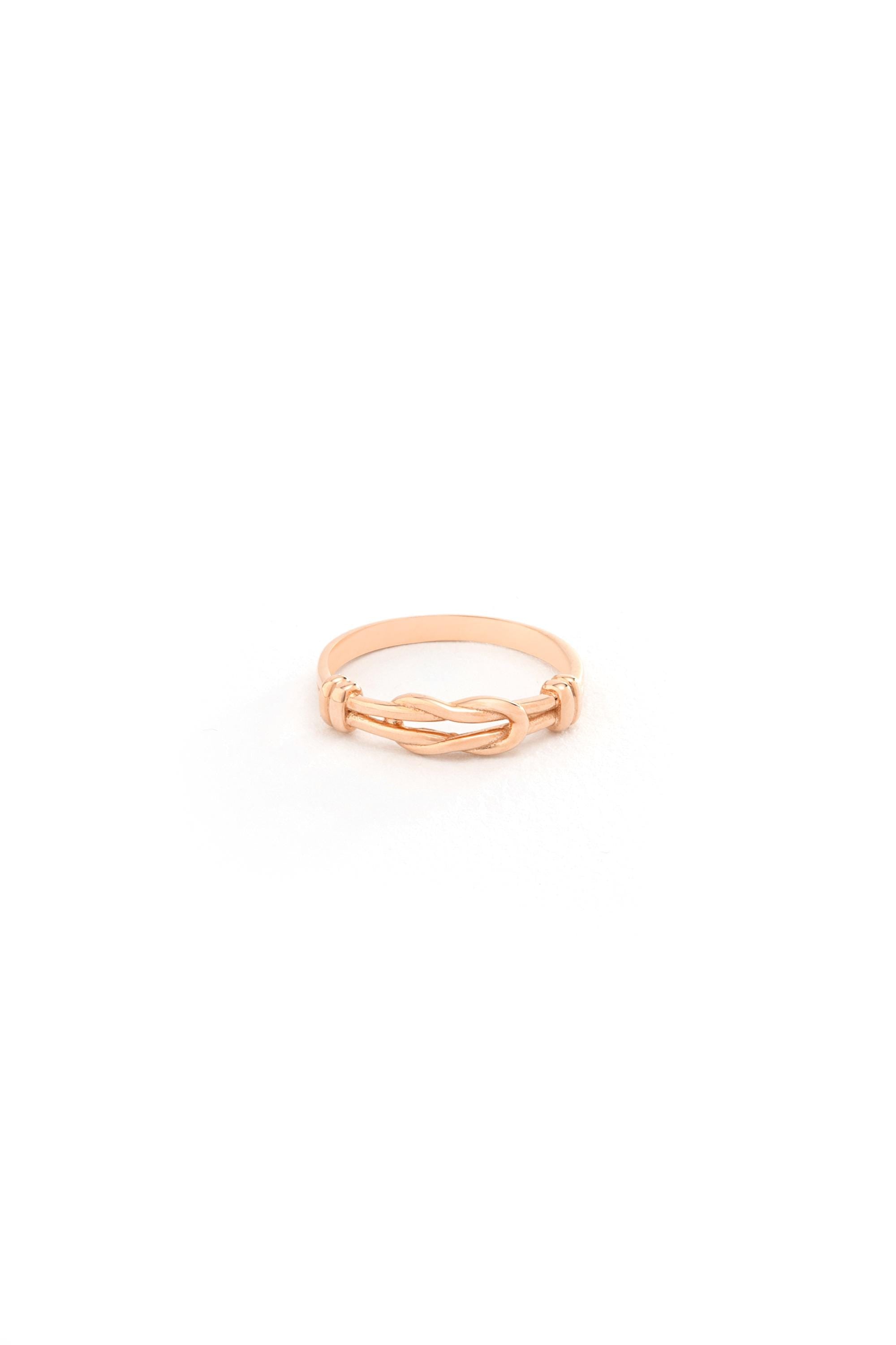 14K Gold Dainty Love Knot Ring