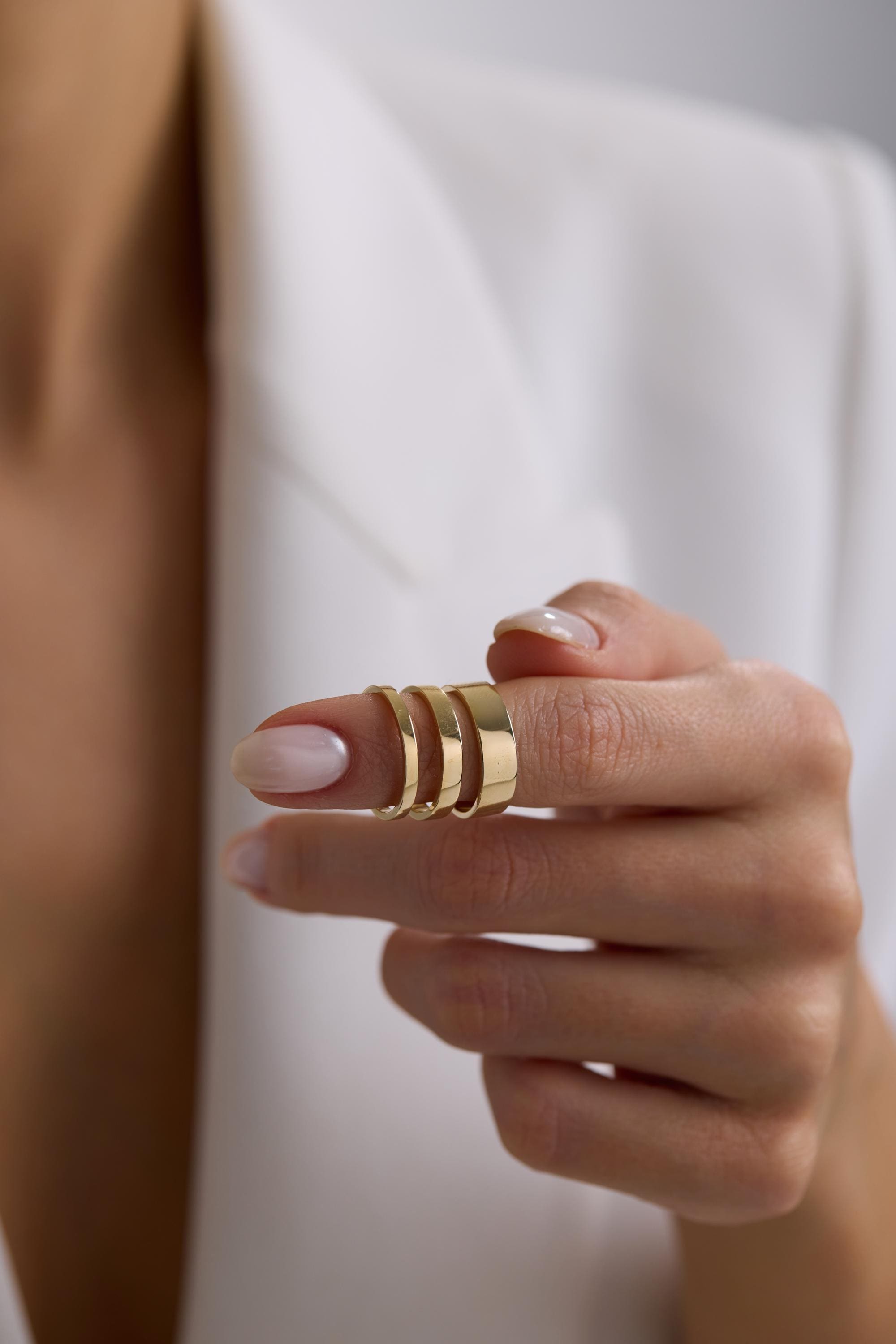 14K Solid Gold Band Ring