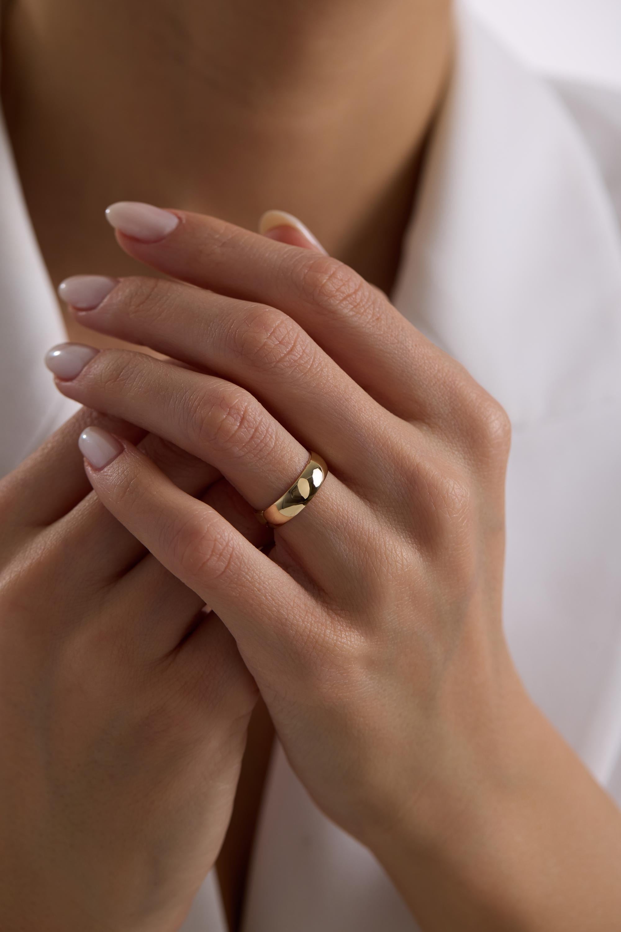 14K Solid Gold Graduated Stackable Ring