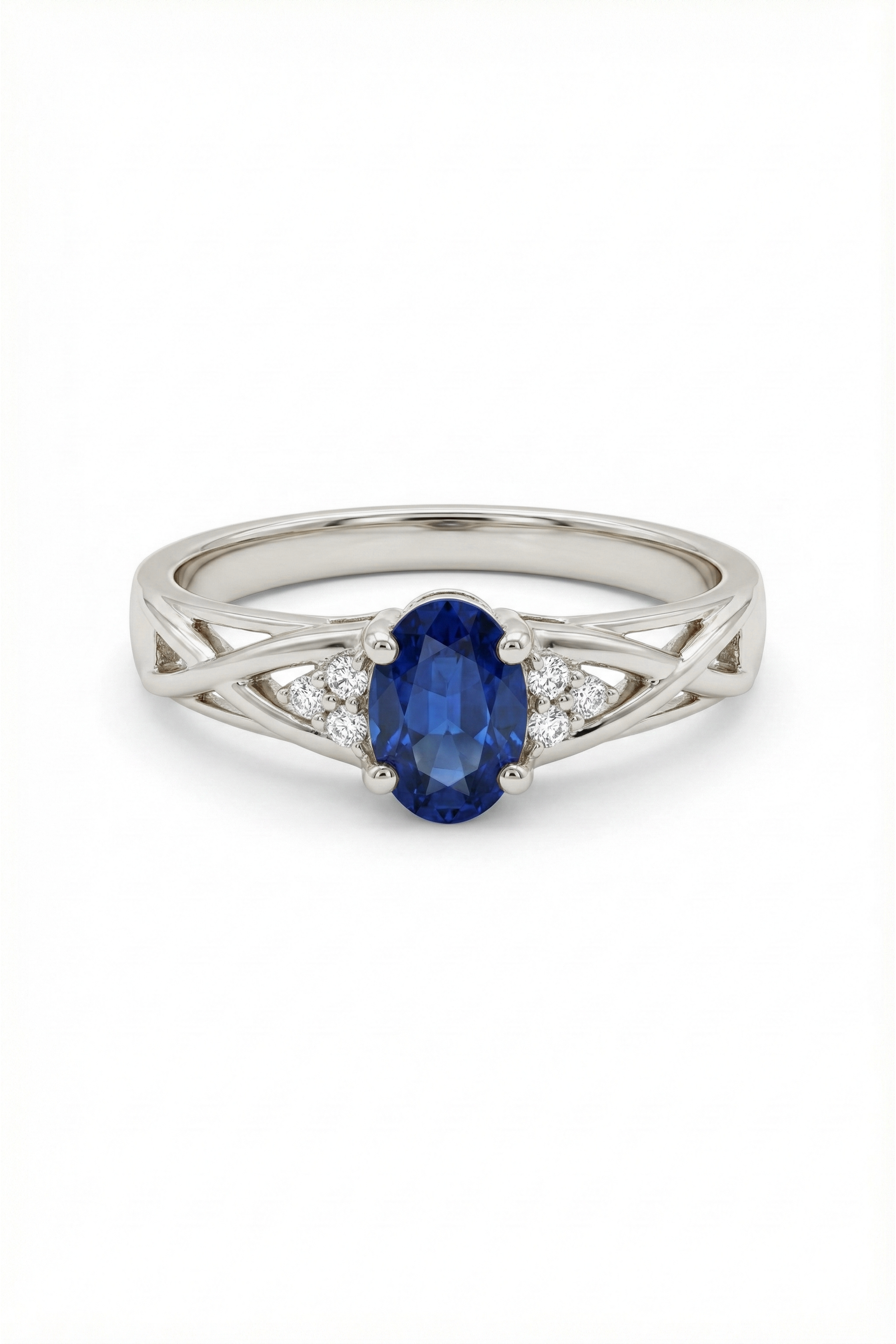 14k Gold Serpentis Blue Sapphire Ring