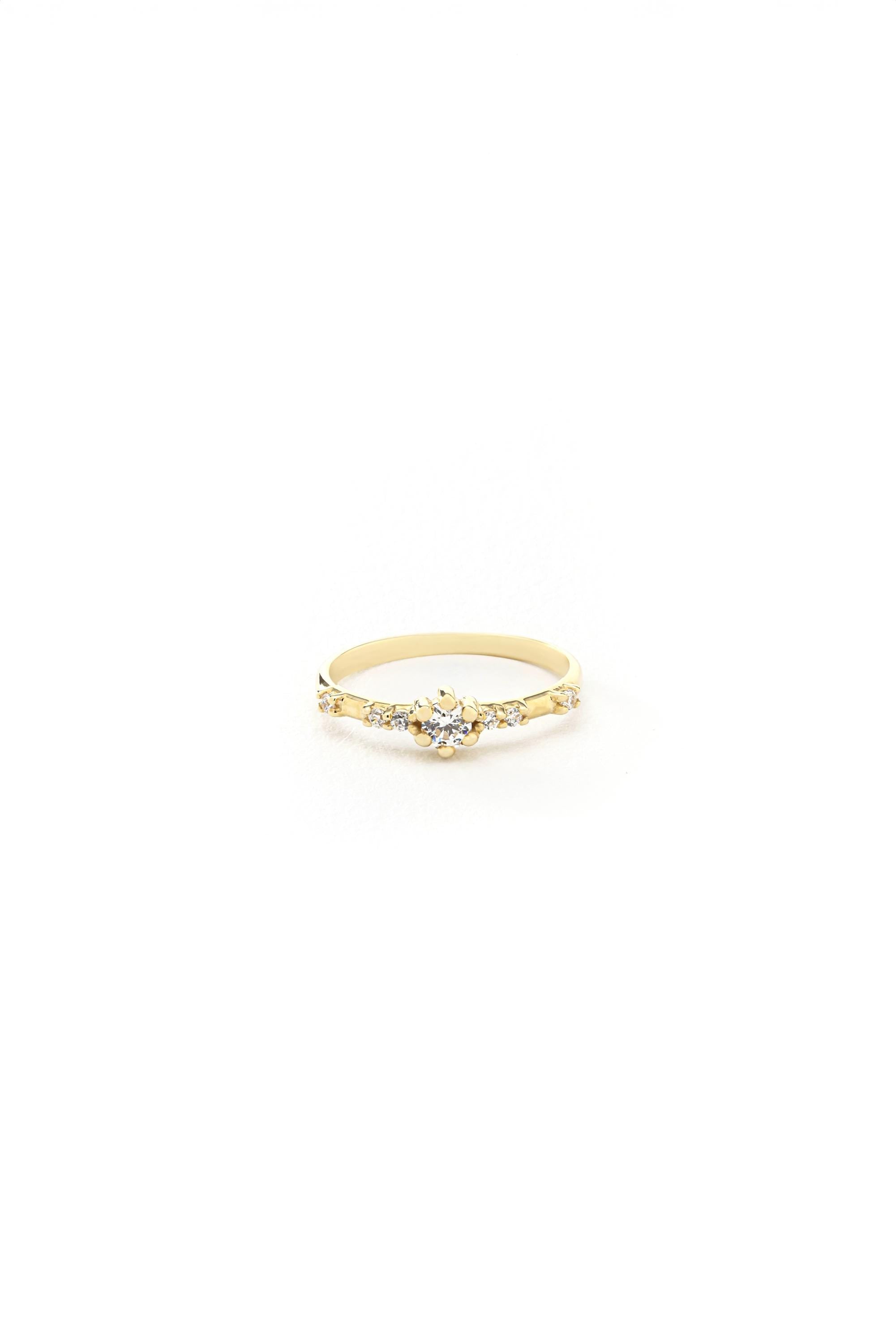 14K Solid Gold  Diamond Band Ring