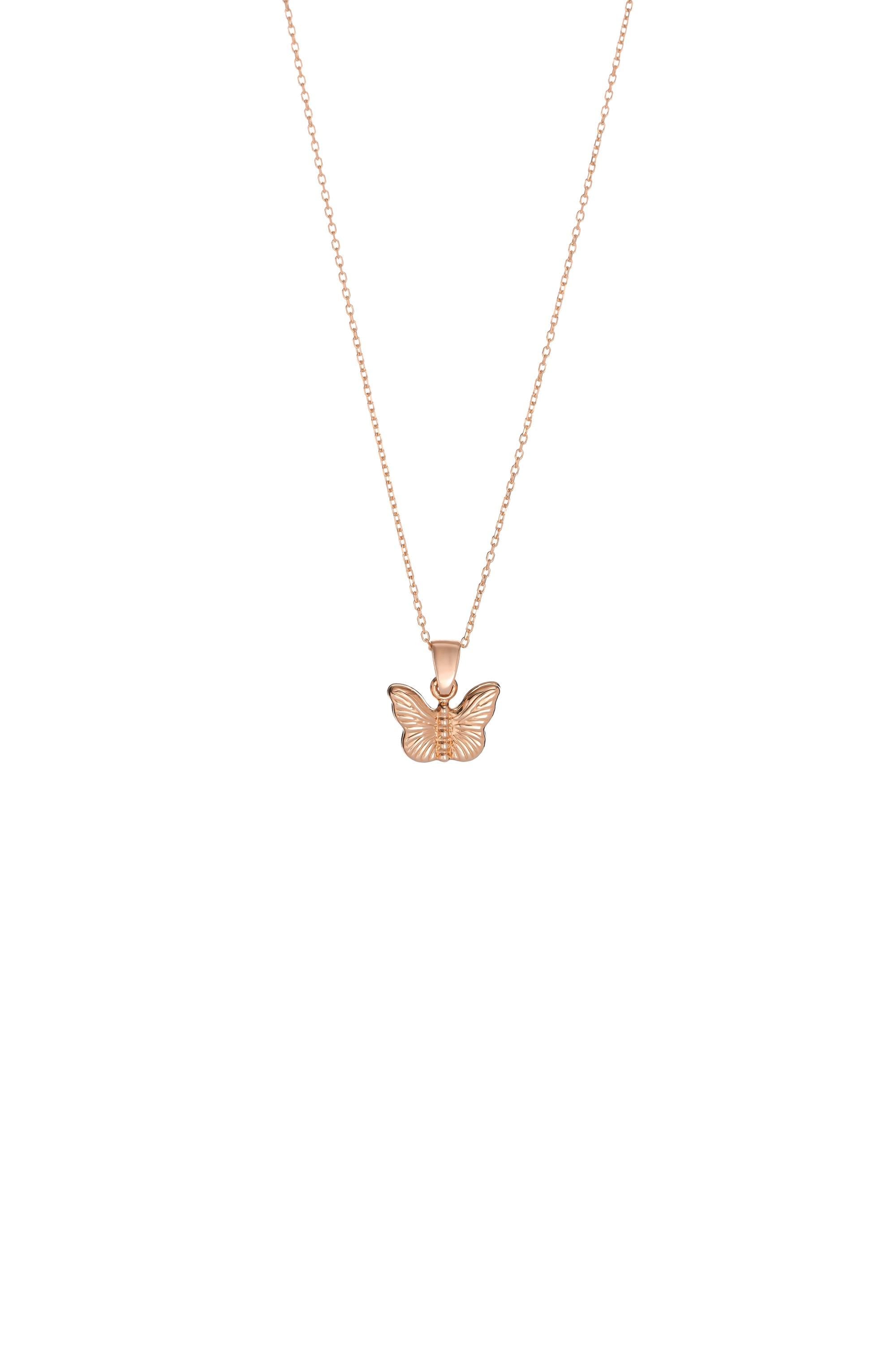 14K Gold Angel Pendant Necklace