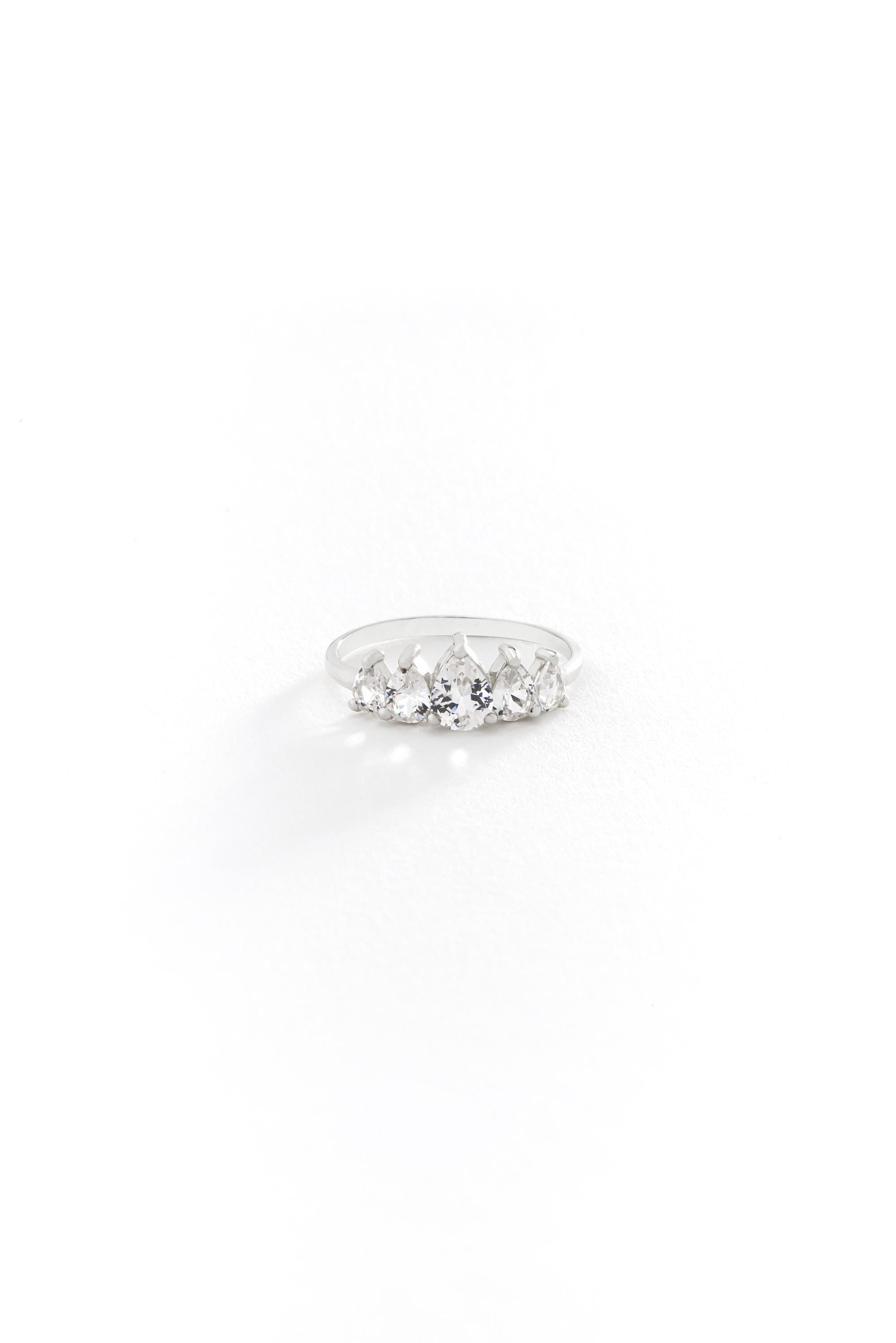 14k Gold Pear Engagement Ring